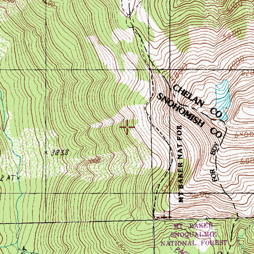 Topographic Map of Kid Pond, WA