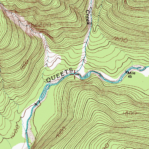 Topographic Map of Kilkelly Creek, WA