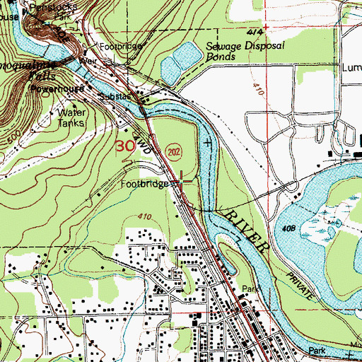 Topographic Map of Kimball Creek, WA