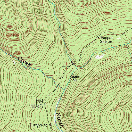 Topographic Map of Kimta Creek, WA