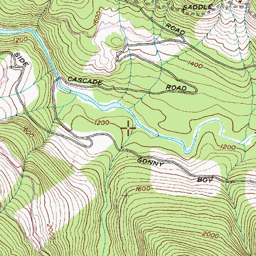 Topographic Map of Kindy Creek, WA