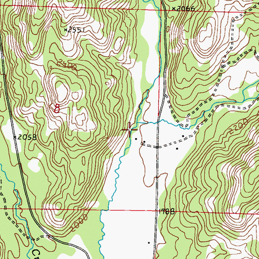Topographic Map of Kinkaid Creek, WA