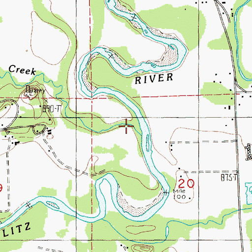 Topographic Map of Kiona Creek, WA