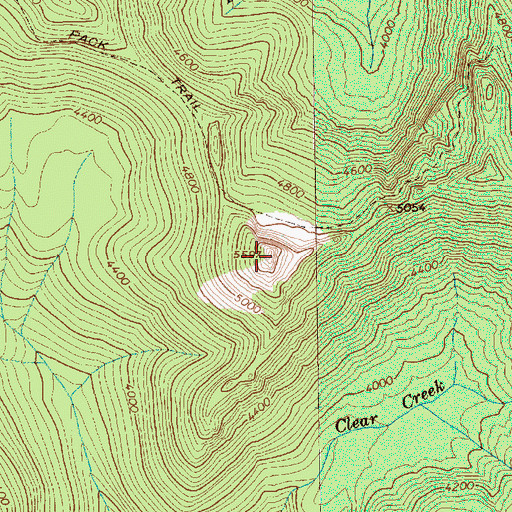 Topographic Map of Kirk Rock, WA