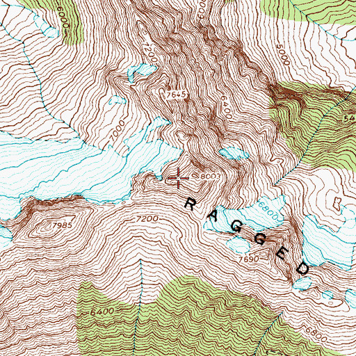 Topographic Map of Kitling Peak, WA