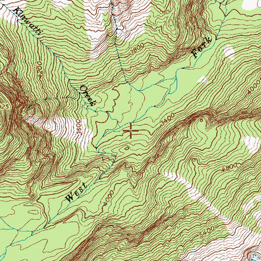 Topographic Map of Klawatti Creek, WA