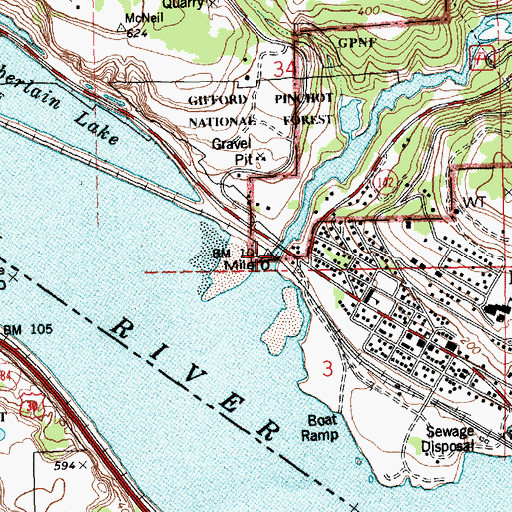 Topographic Map of Klickitat River, WA