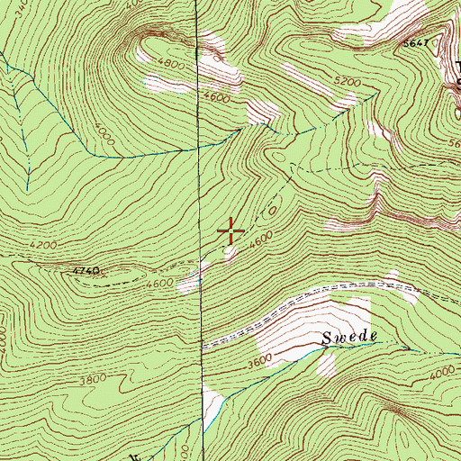 Topographic Map of Klickitat Trail, WA