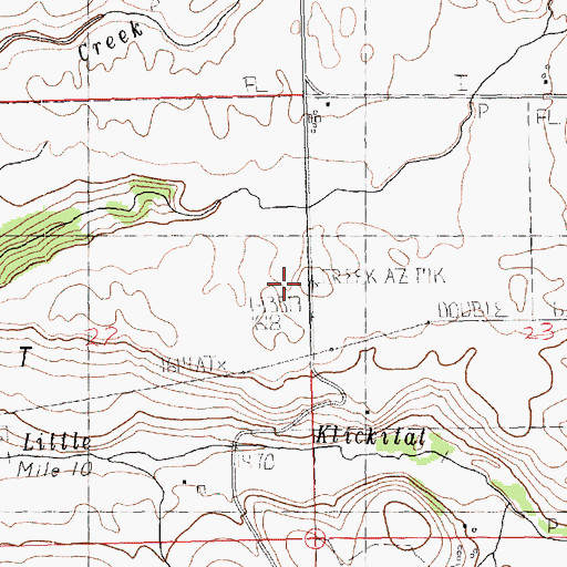 Topographic Map of Klickitat Valley, WA