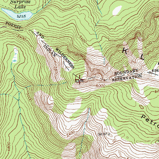 Topographic Map of Klickton Divide, WA