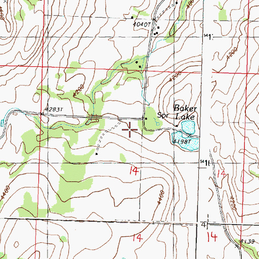 Topographic Map of Knobhill Grange, WA
