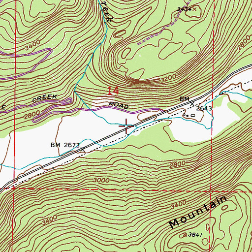Topographic Map of Kolle Creek, WA