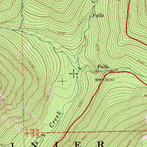 Topographic Map of Kotsuck Creek, WA