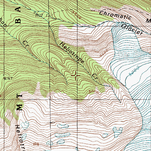 Topographic Map of Kulshan Cabin, WA