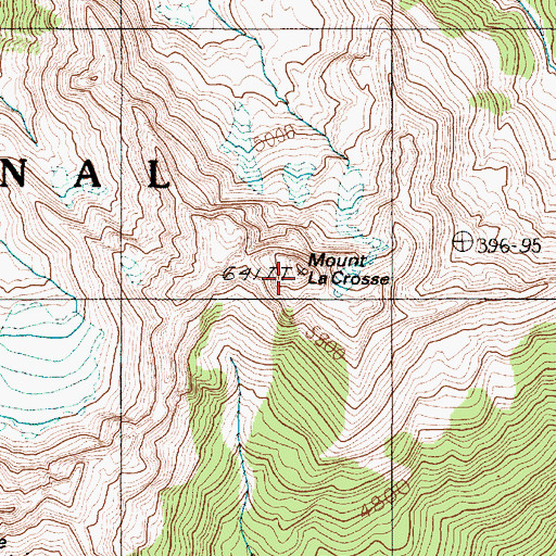 Topographic Map of Mount LaCrosse, WA
