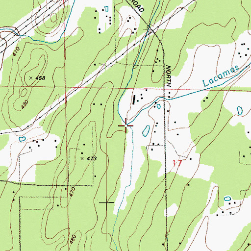 Topographic Map of Lacamas Creek, WA