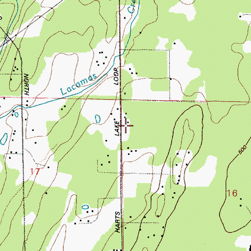 Topographic Map of Lacamas School, WA
