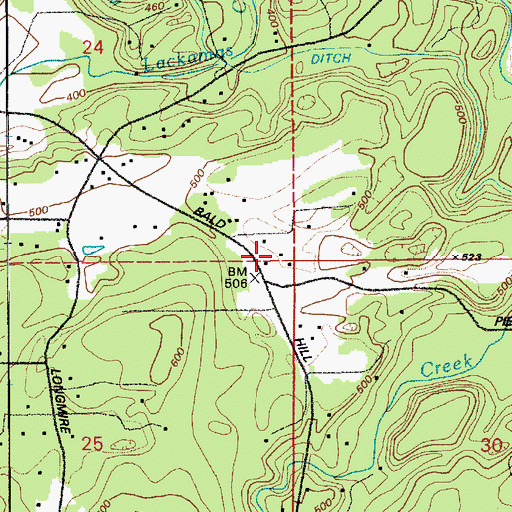 Topographic Map of Lackamas Elementary School, WA