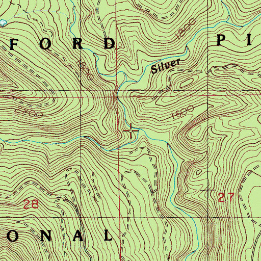 Topographic Map of Lake Creek, WA