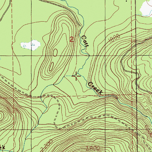 Topographic Map of Lake Creek, WA