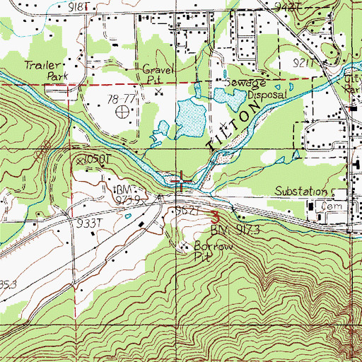 Topographic Map of Lake Creek, WA