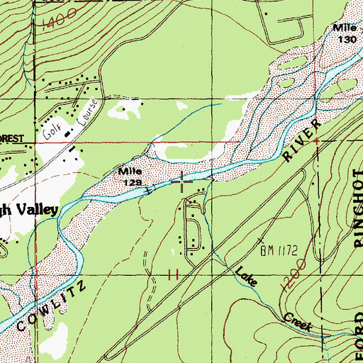 Topographic Map of Lake Creek, WA