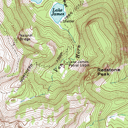 Topographic Map of Lake James Patrol Cabin, WA