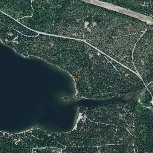 Aerial/Satellite Image of Lake Wenatchee State Park, WA