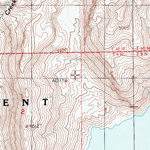Topographic Map of Lang Mine, WA