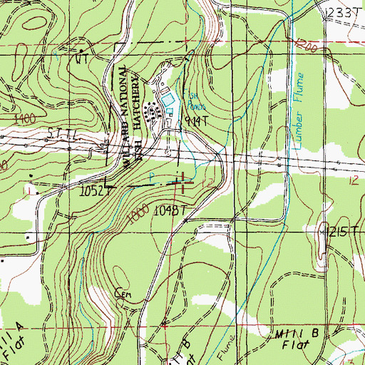 Topographic Map of Lapham Creek, WA