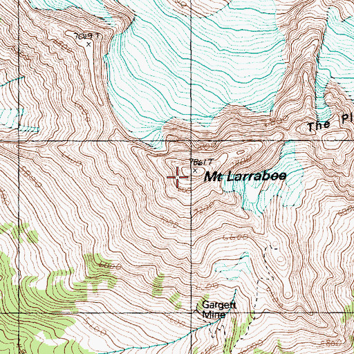 Topographic Map of Mount Larrabee, WA