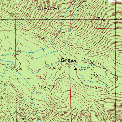 Topographic Map of Last Hope Mine, WA