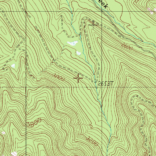 Topographic Map of Last Water Camp (historical), WA