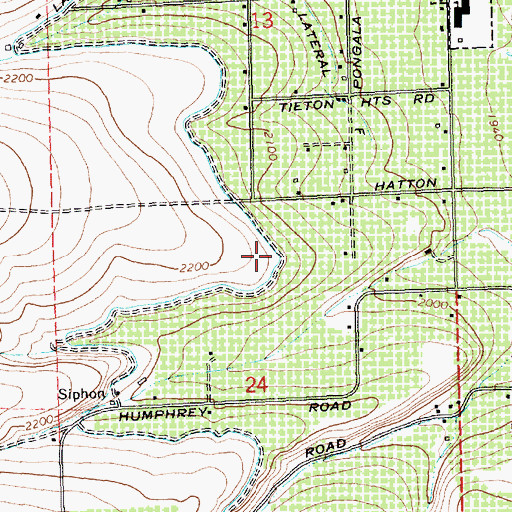 Topographic Map of Lateral E, WA