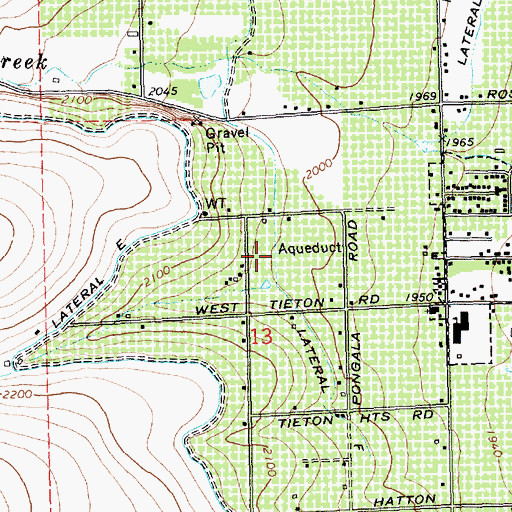 Topographic Map of Lateral F, WA