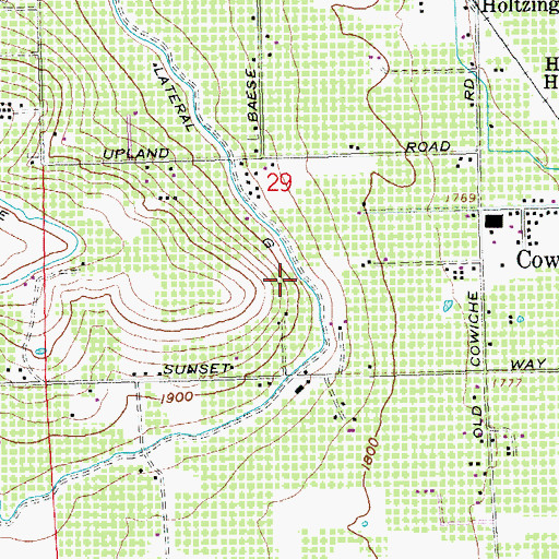 Topographic Map of Lateral G, WA