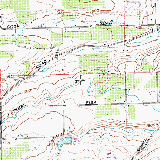 Topographic Map of Lateral R, WA