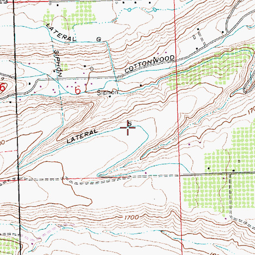 Topographic Map of Lateral S, WA