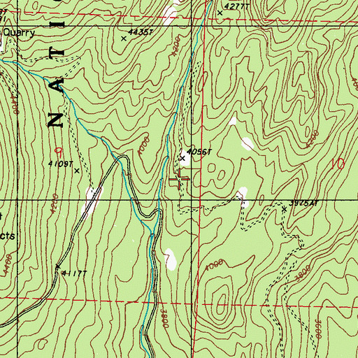 Topographic Map of Laws Trail, WA