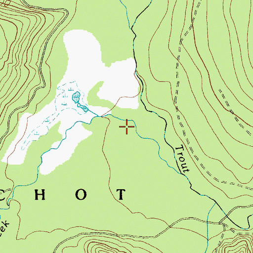 Topographic Map of Layout Creek, WA
