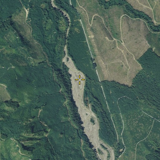 Aerial/Satellite Image of Le Dout Creek, WA