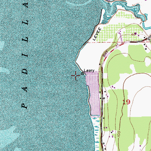 Topographic Map of Leary, WA