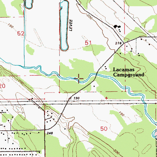 Topographic Map of Lechtenberg Park, WA