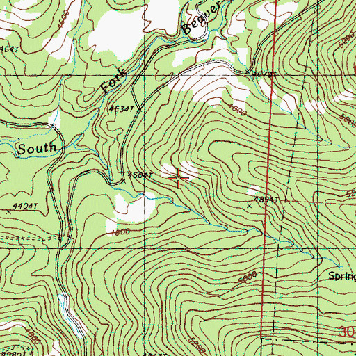 Topographic Map of Leighty Camp, WA