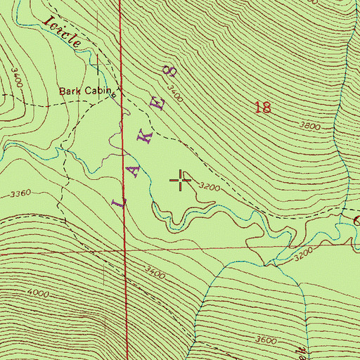 Topographic Map of Leland Creek, WA