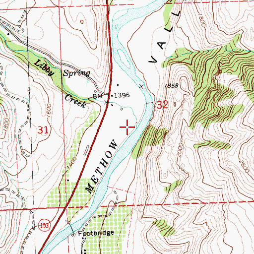 Topographic Map of Libby Creek, WA