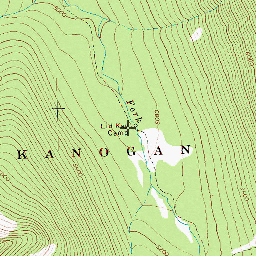 Topographic Map of Lid Kay Camp, WA