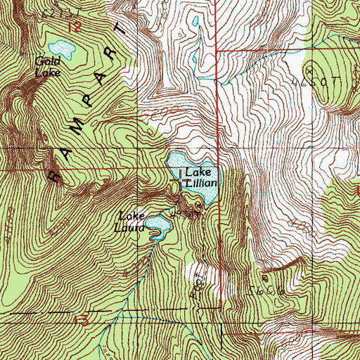 Topographic Map of Lake Lillian, WA