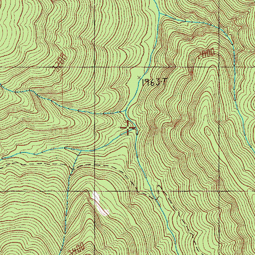Topographic Map of Lily Creek, WA