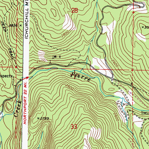 Topographic Map of Limestone Creek, WA